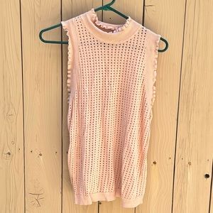 Light pink sleeveless BCBG top